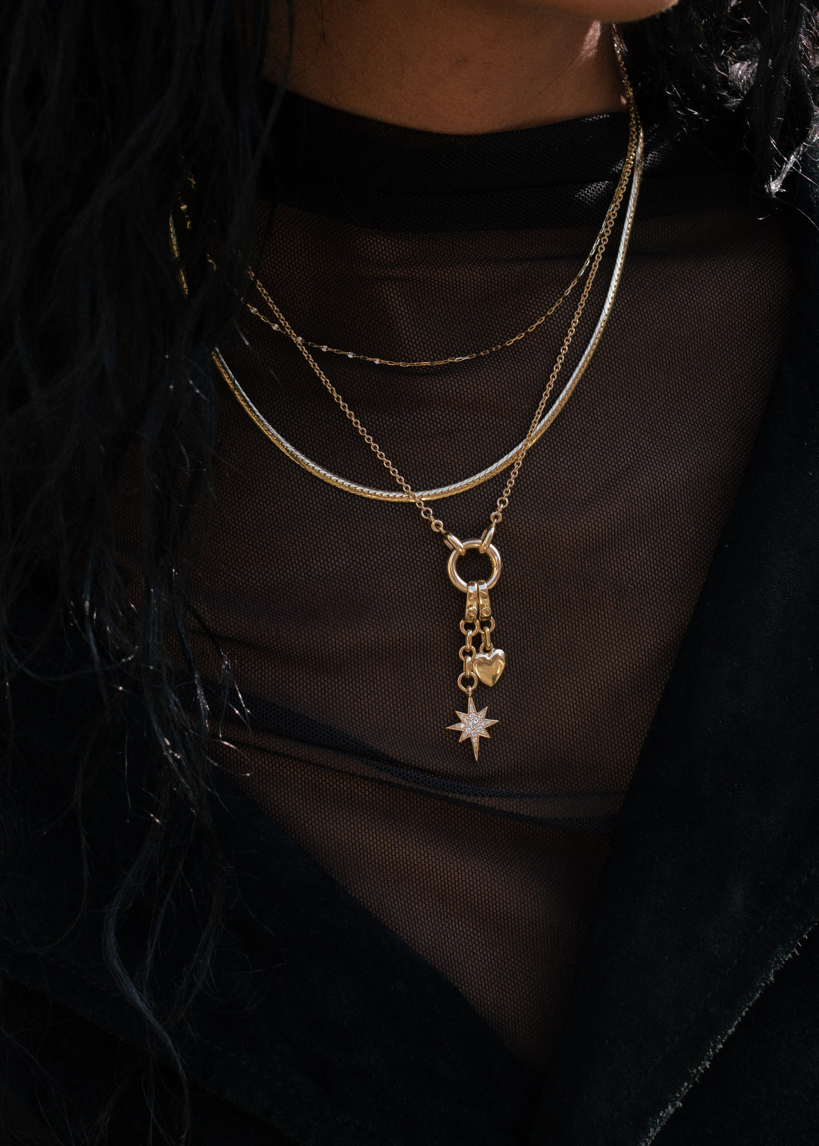 Diamond Cut Rolo Chain Necklace