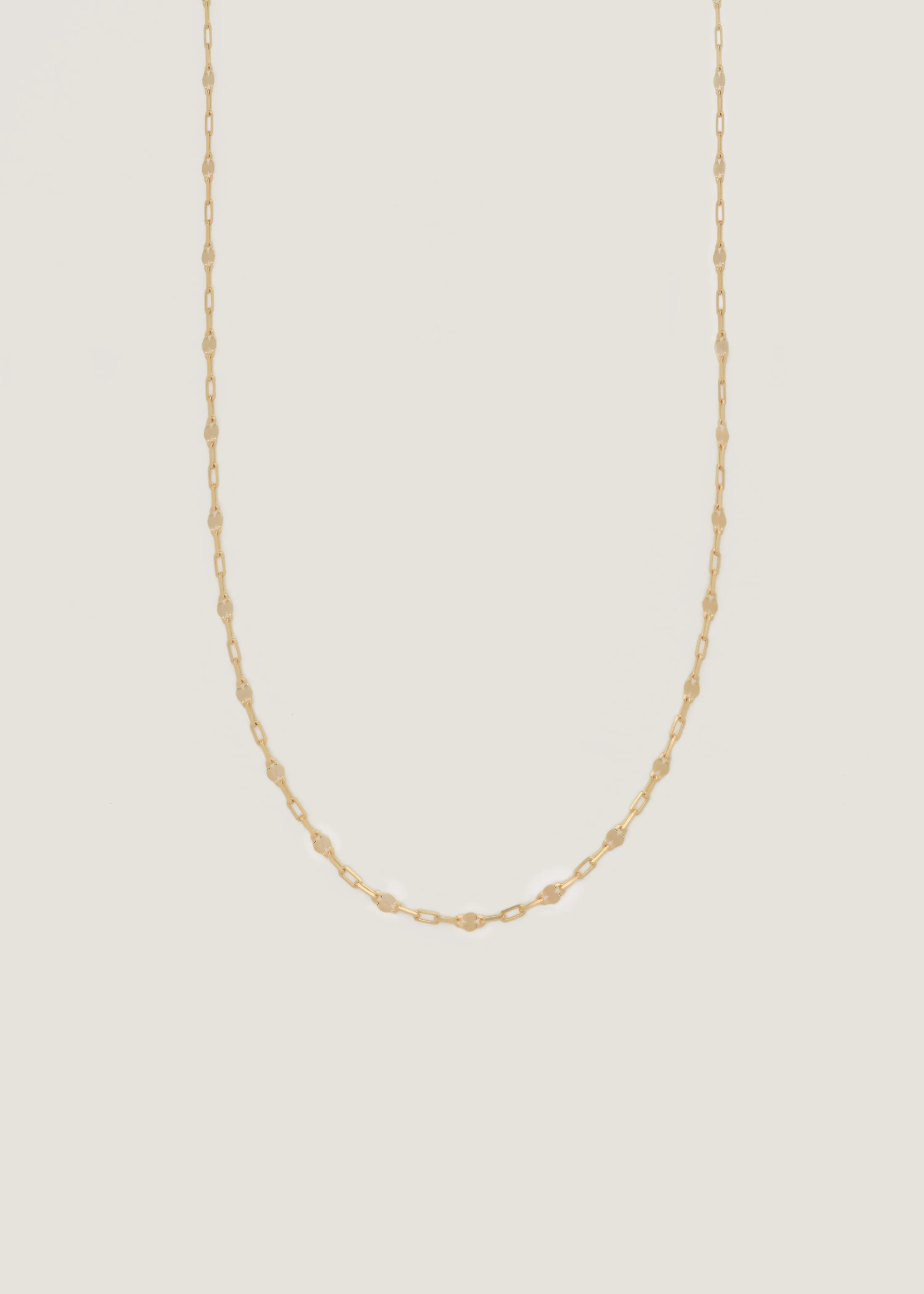 Diamond Cut Rolo Chain Necklace