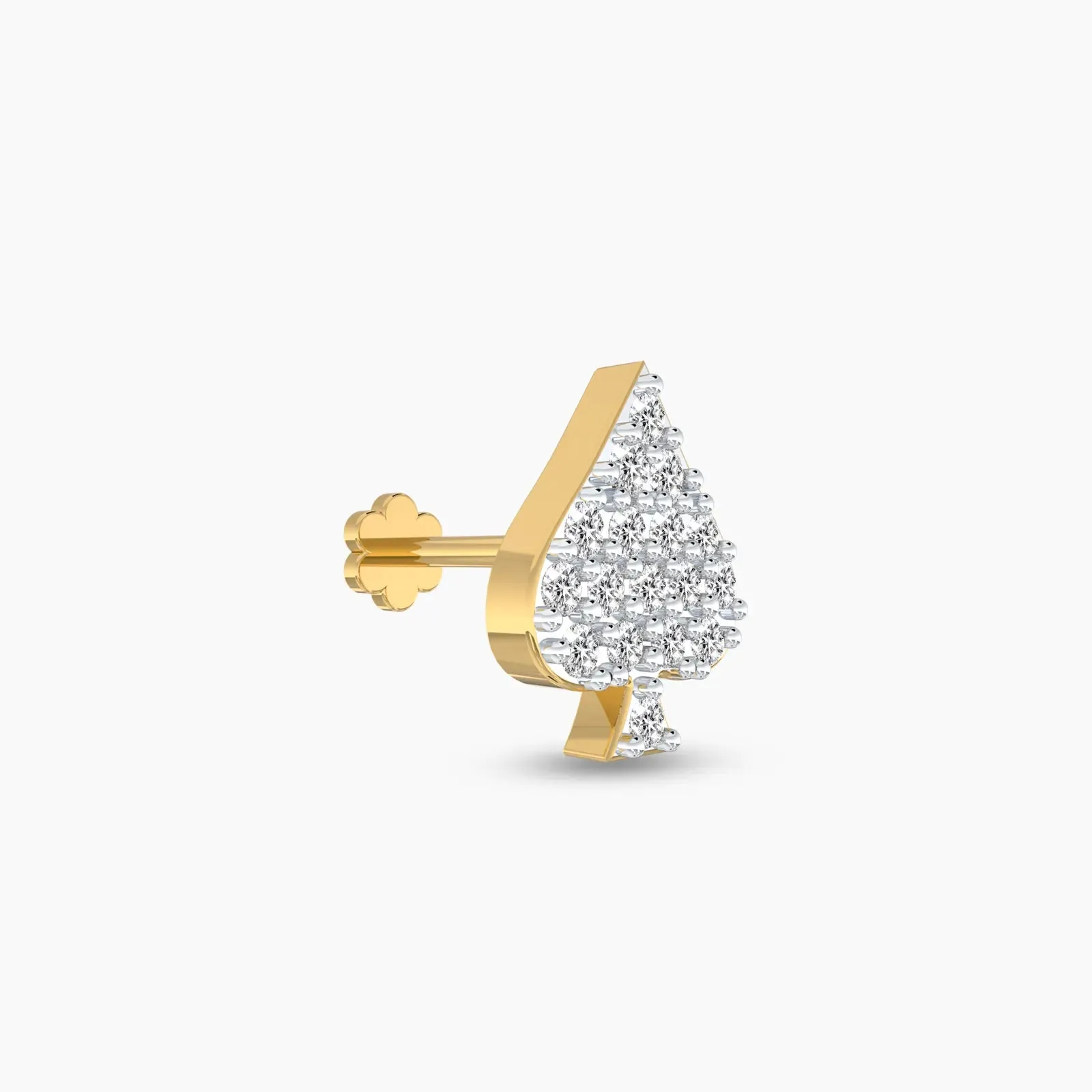 Diamond Spade Earrings