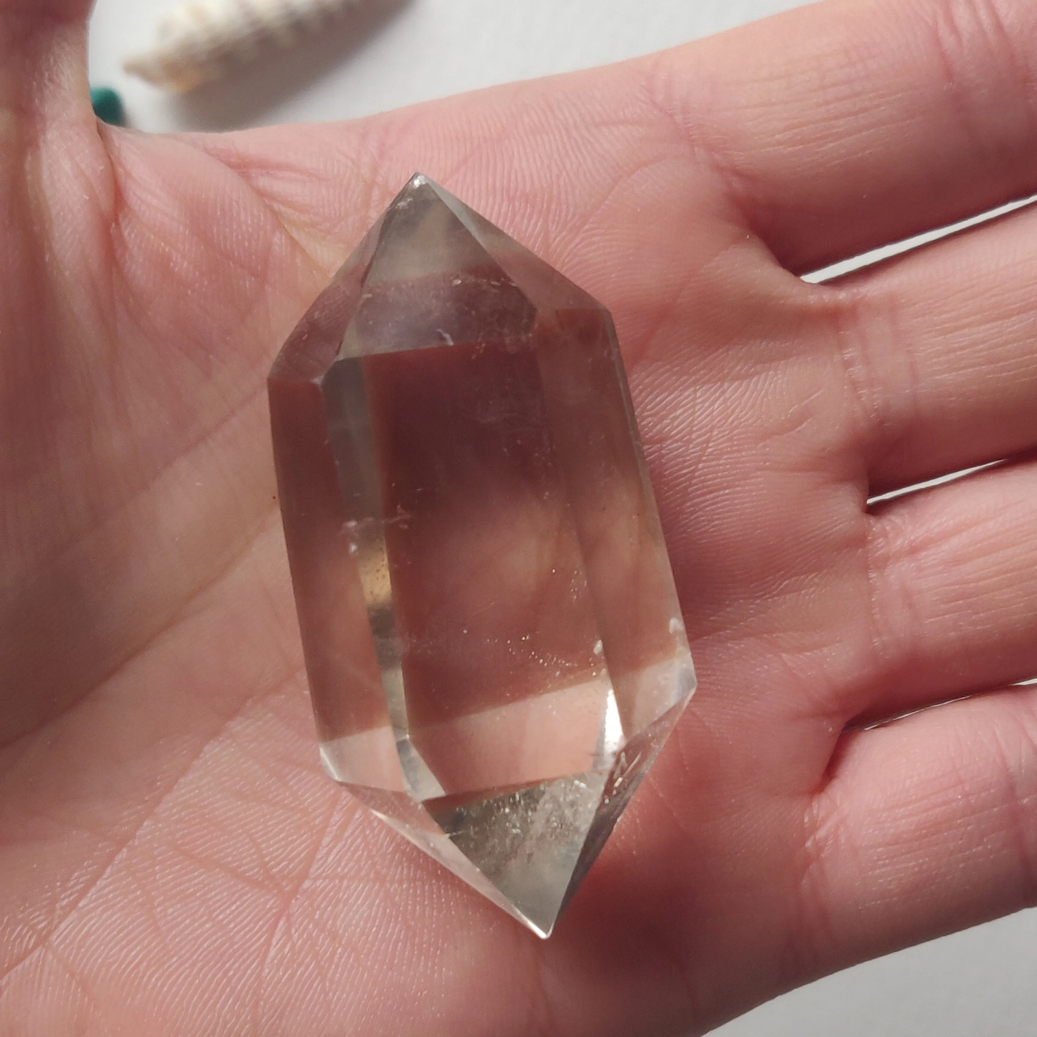 Double Terminated Smoky Quartz Point (#9)