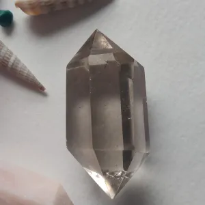 Double Terminated Smoky Quartz Point (#9)