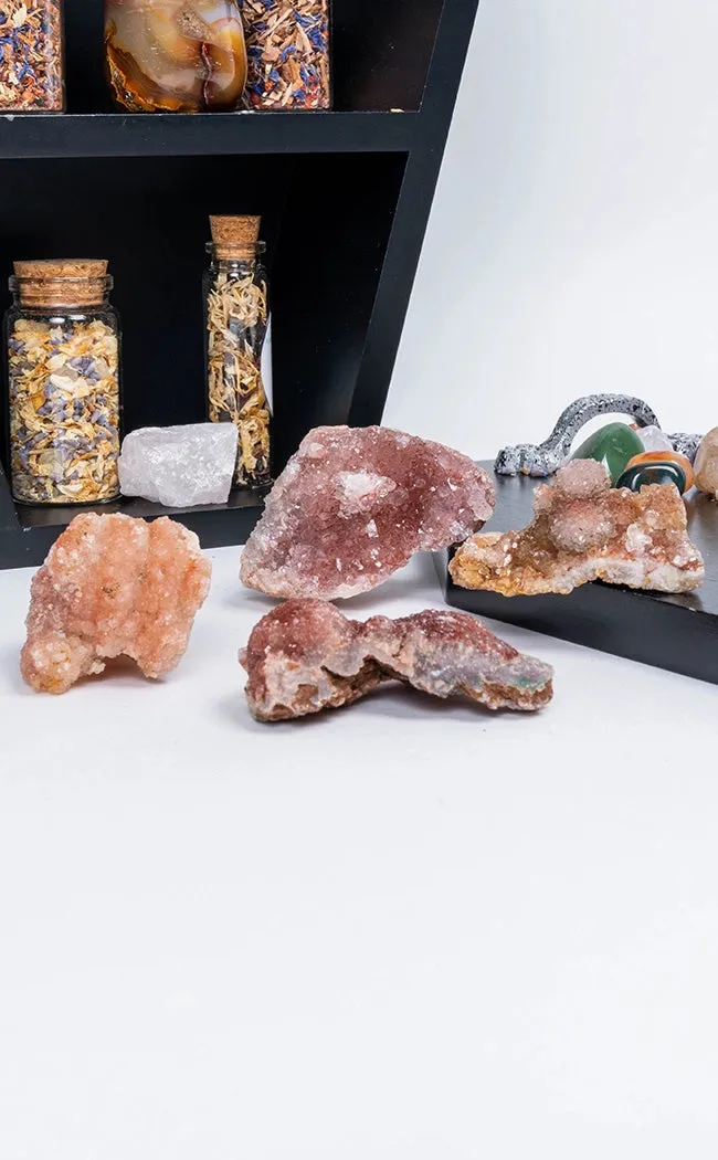 Druzy Pink Amethyst Clusters