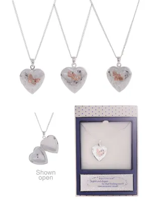 EQLB HEART LOCKET NECKLACE
