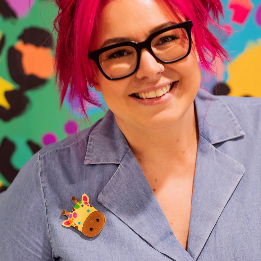 ErstWilder x Kutopia - Ginger The Giraffe Brooch