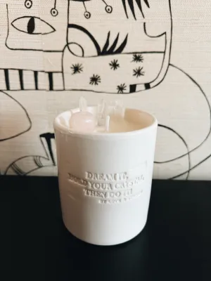 FAITH - WHITE CRYSTAL CANDLE