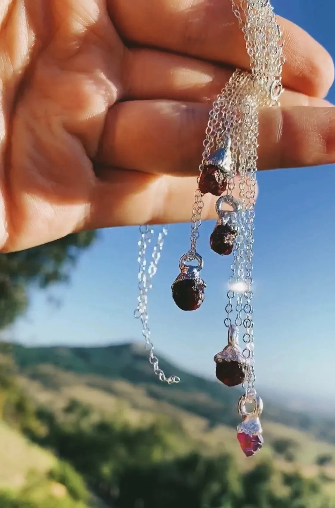 Garnet Little Rock Necklace · January