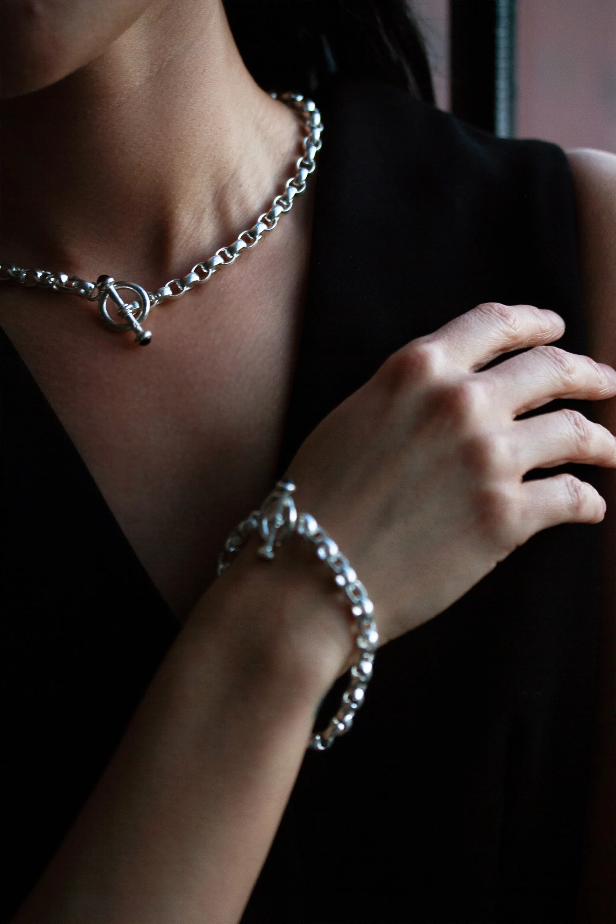 Gemstone Toggle Necklace - Archival Collection