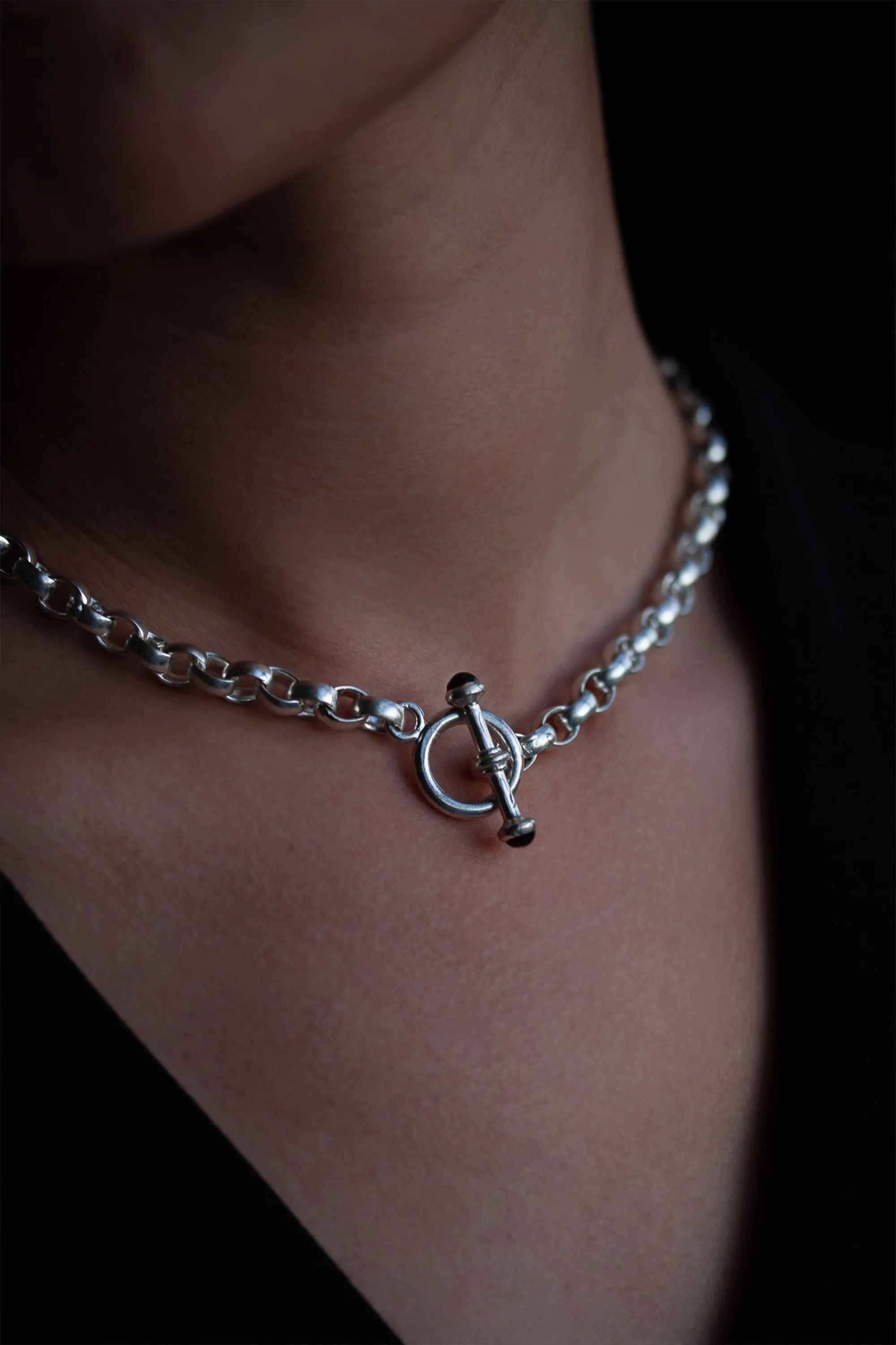 Gemstone Toggle Necklace - Archival Collection