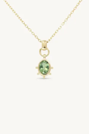Gia Apatite Gold Necklace