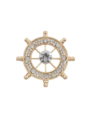 Gold Helm Brooch