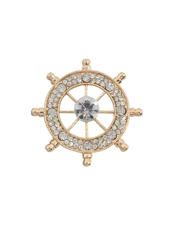 Gold Helm Brooch