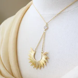 Gold Sunburst Necklace