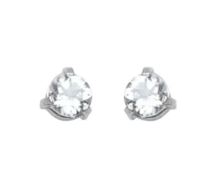 Green Aquamarine Comino Stud Earrings