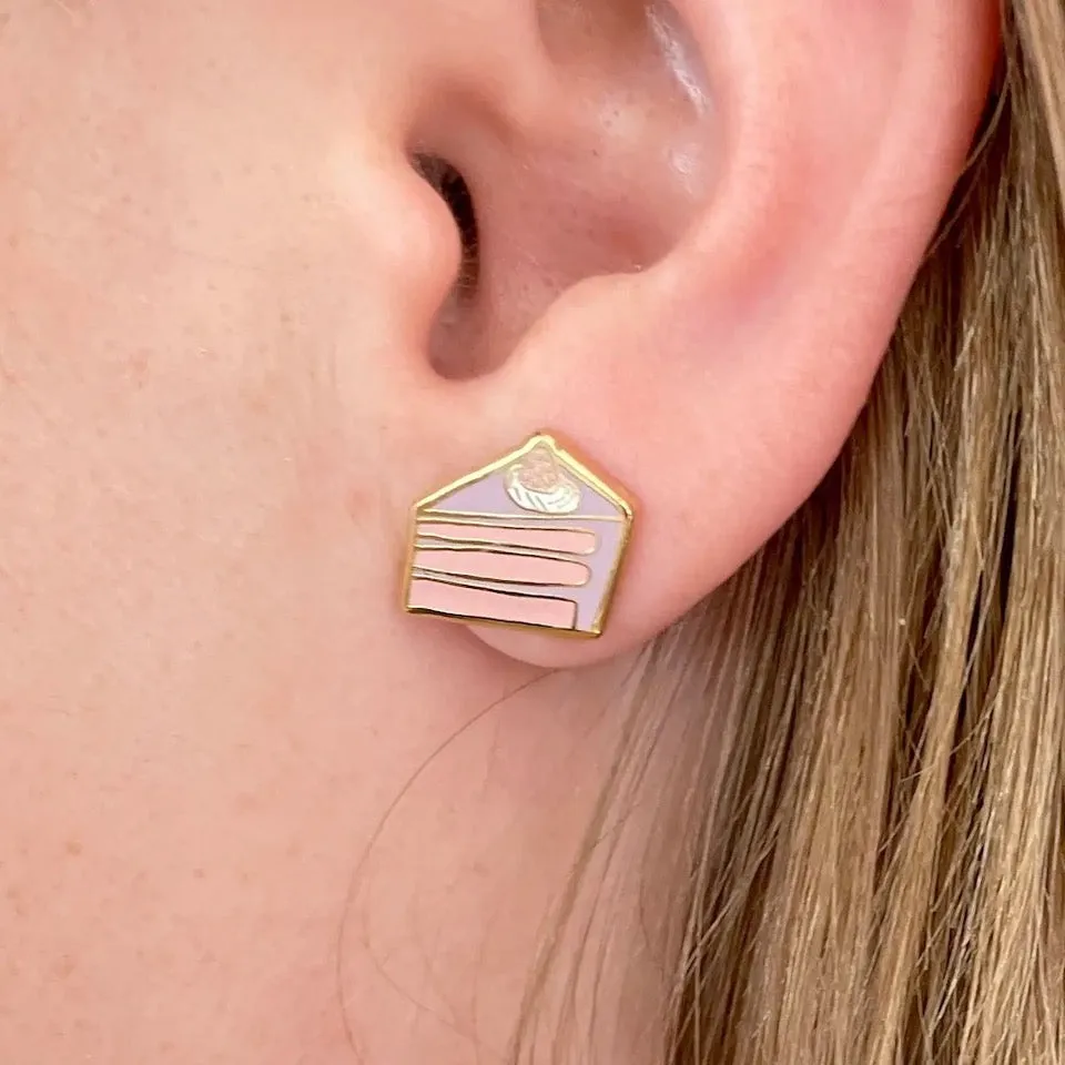 Jenny Lemons Cake Enamel Earrings