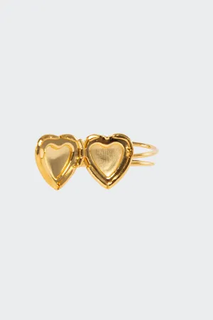 JWL550 - Plain Heart Locket Ring