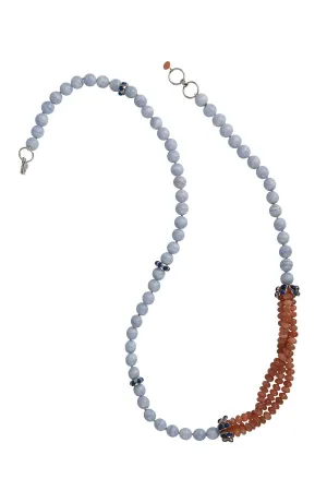 Lace Agate Beaded Necklace
