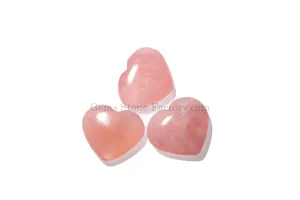 Large Puffy Rose Quartz Heart 48-50mm Rose Quartz Polished Heart Shaped Natural Stone - unconditional love, compassion empathy and self love 1piecs Rose quartz