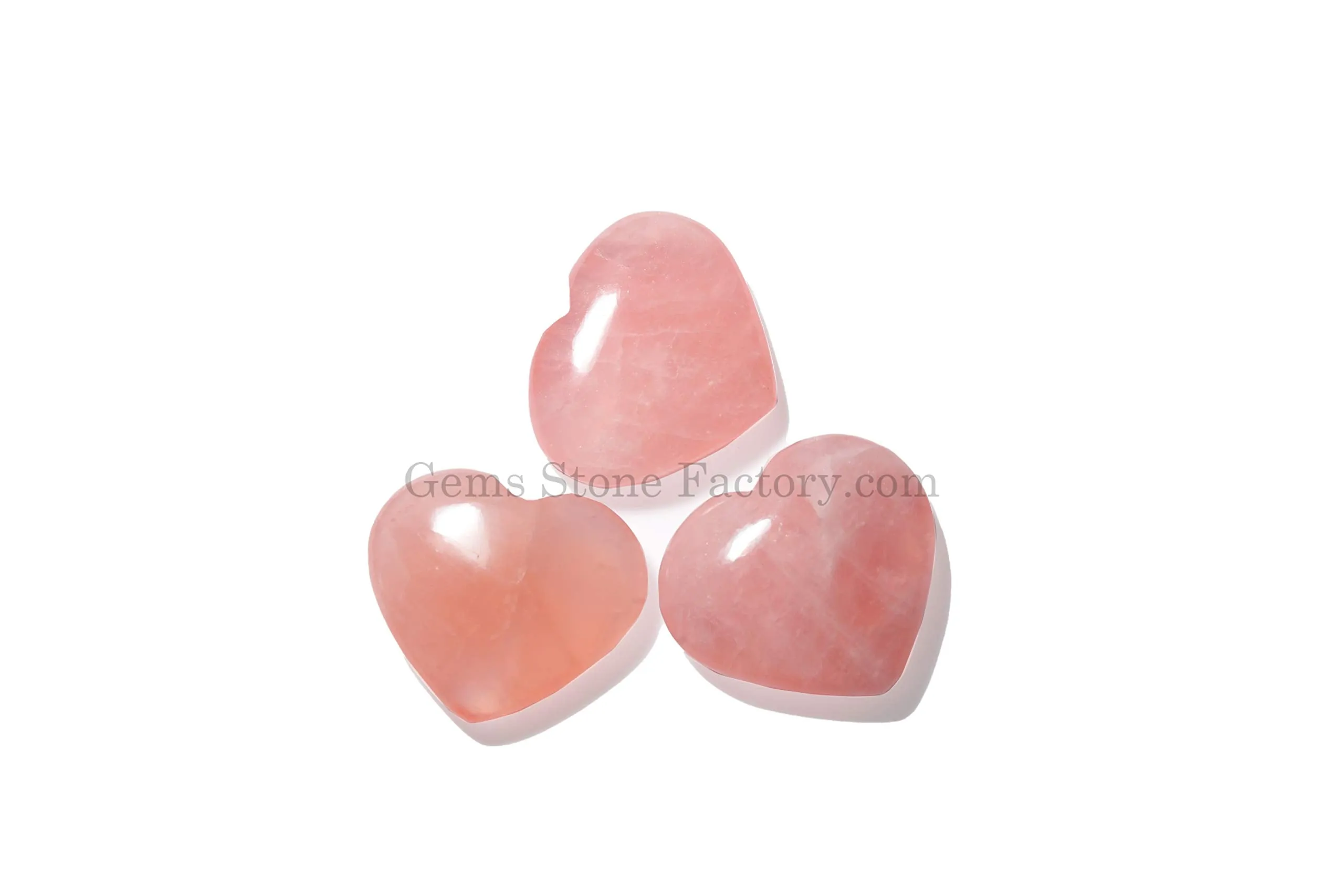 Large Puffy Rose Quartz Heart 48-50mm Rose Quartz Polished Heart Shaped Natural Stone - unconditional love, compassion empathy and self love 1piecs Rose quartz