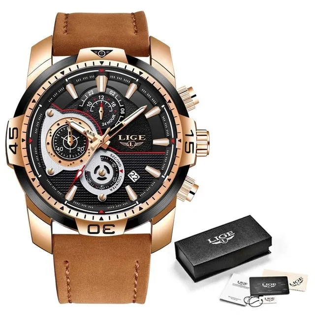 LIGE branded luxury watch