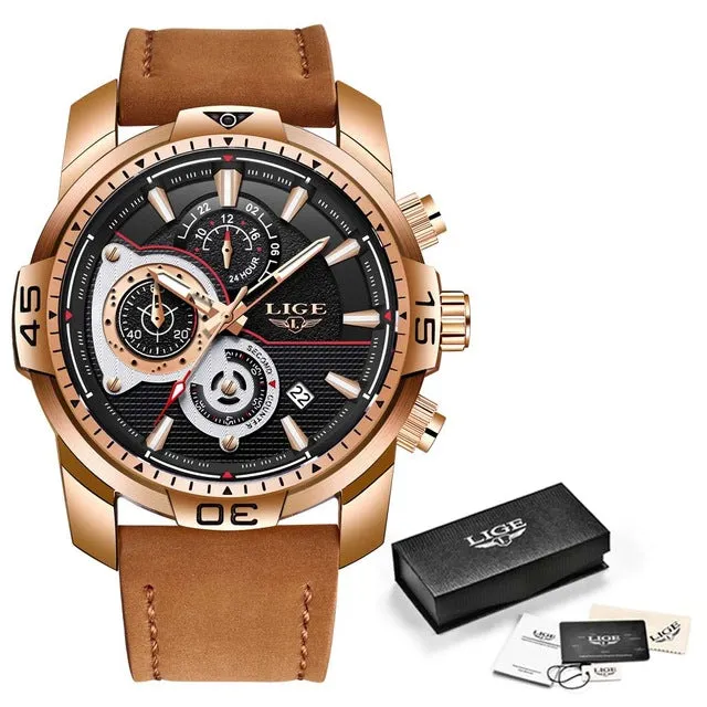 LIGE branded luxury watch