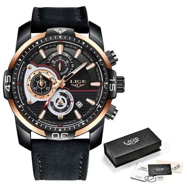 LIGE branded luxury watch