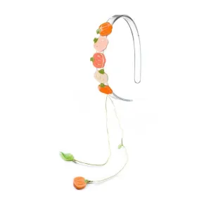Lilies & Roses Charm Headband - Pumpkins