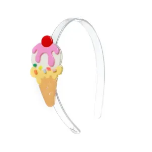 Lilies & Roses Ice Cream Sundae Pink / Yellow Headband