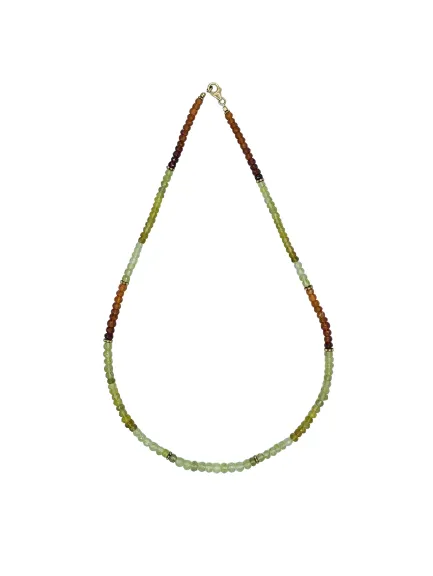 Mali Garnet Gold Plated Necklace