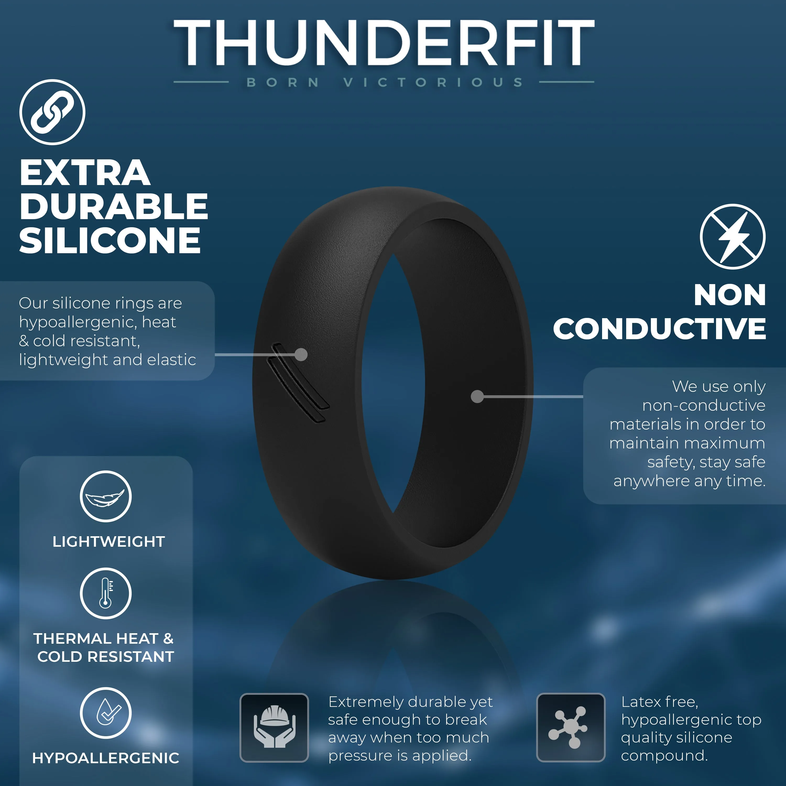 Men's Classic Valor - Silicone Ring