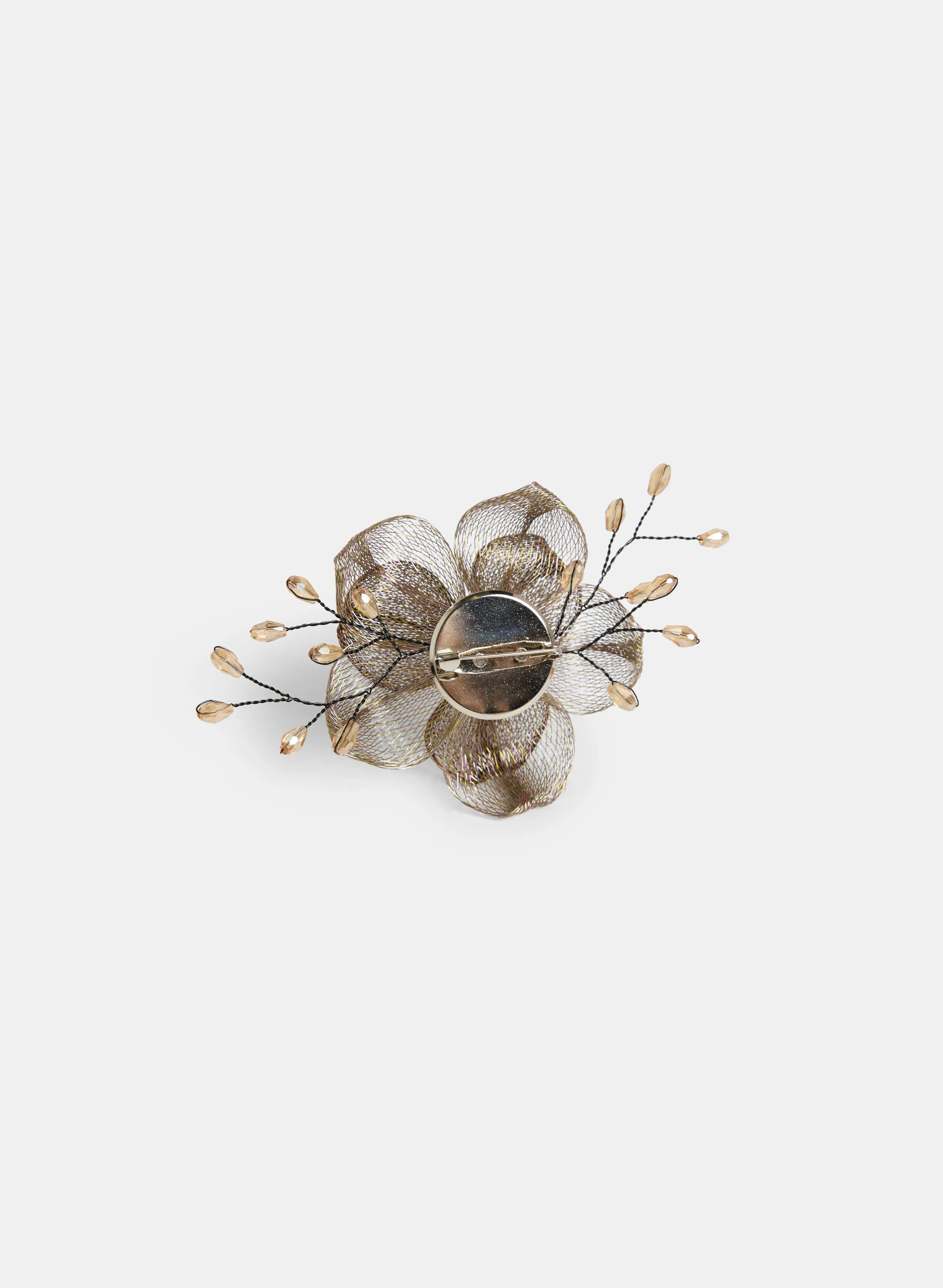Mesh Floral Brooch