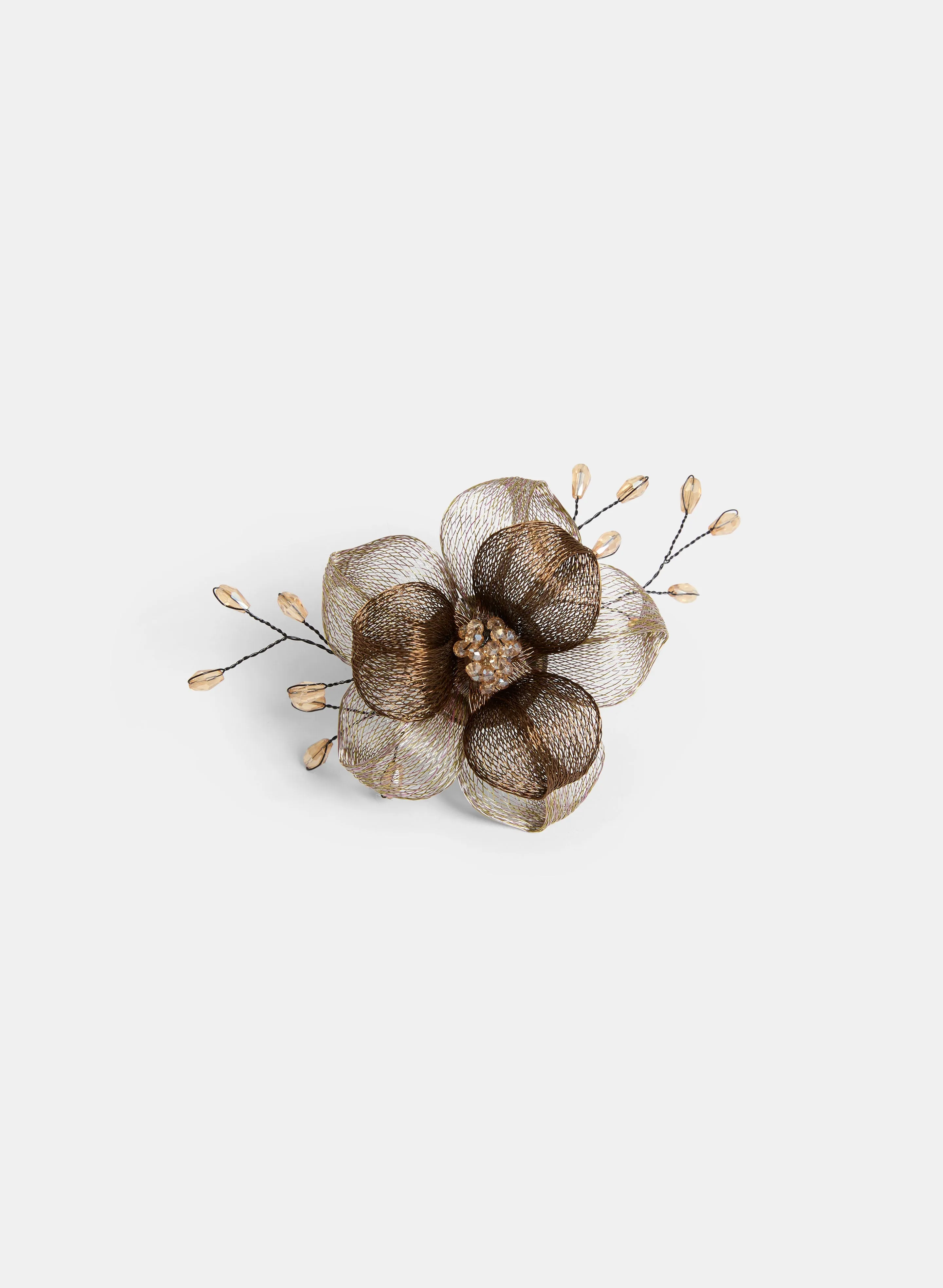 Mesh Floral Brooch
