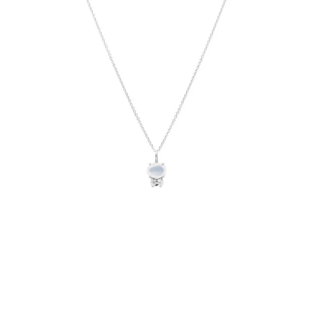Moonstone Zirconia Necklace