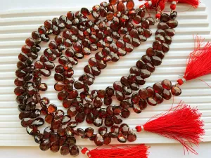 Mozambique Garnet Pear Shape Faceted Briolette