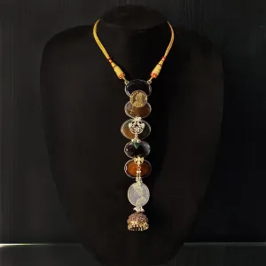 MultiColor Kundan Long Pendant Necklace