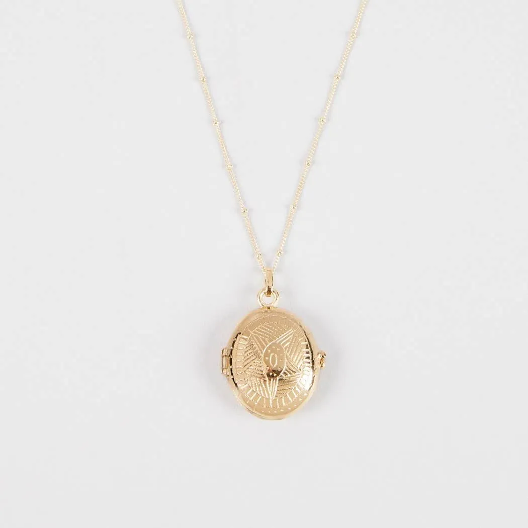 My Secret Oval Locket Necklacek