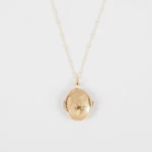 My Secret Oval Locket Necklacek