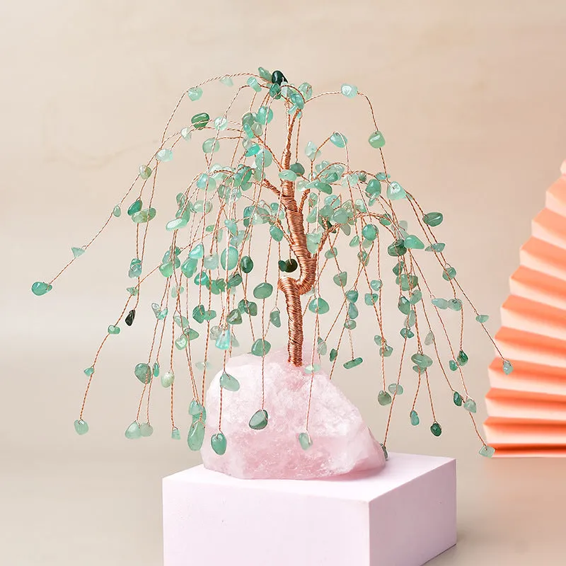 Natural Crystal Base Fortune Tree