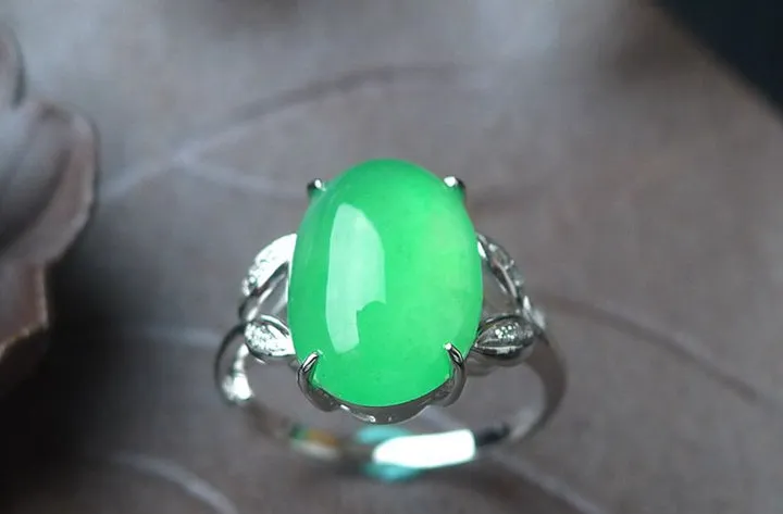 Natural Jade Ring Jadeite Ring TP23