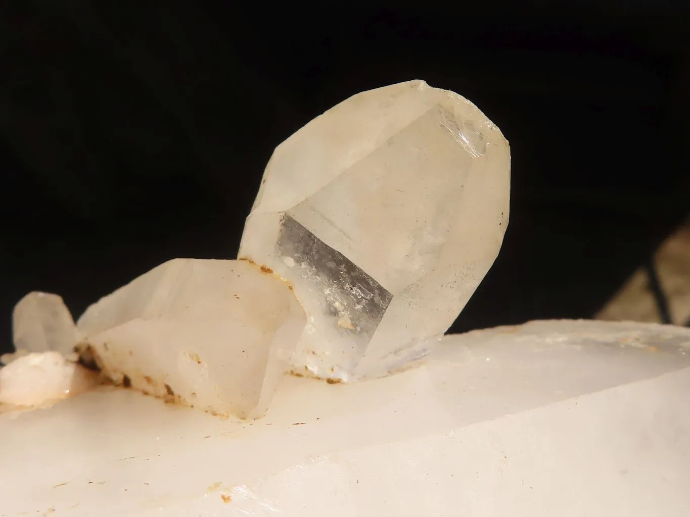 Natural Lovely White Quartz Clusters  x 2 From Madagascar