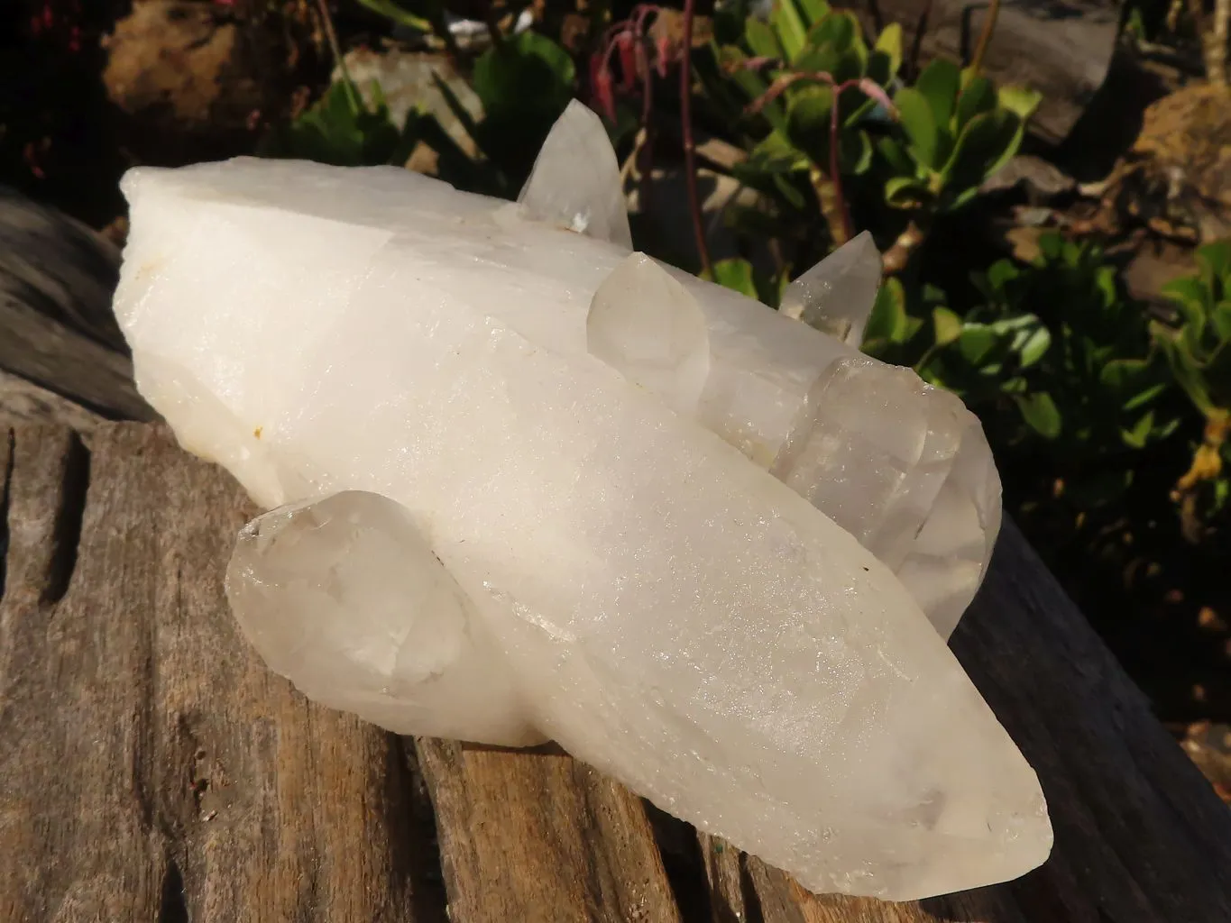 Natural Lovely White Quartz Clusters  x 2 From Madagascar