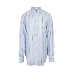 Oversized Button-Down Poplin Shirt