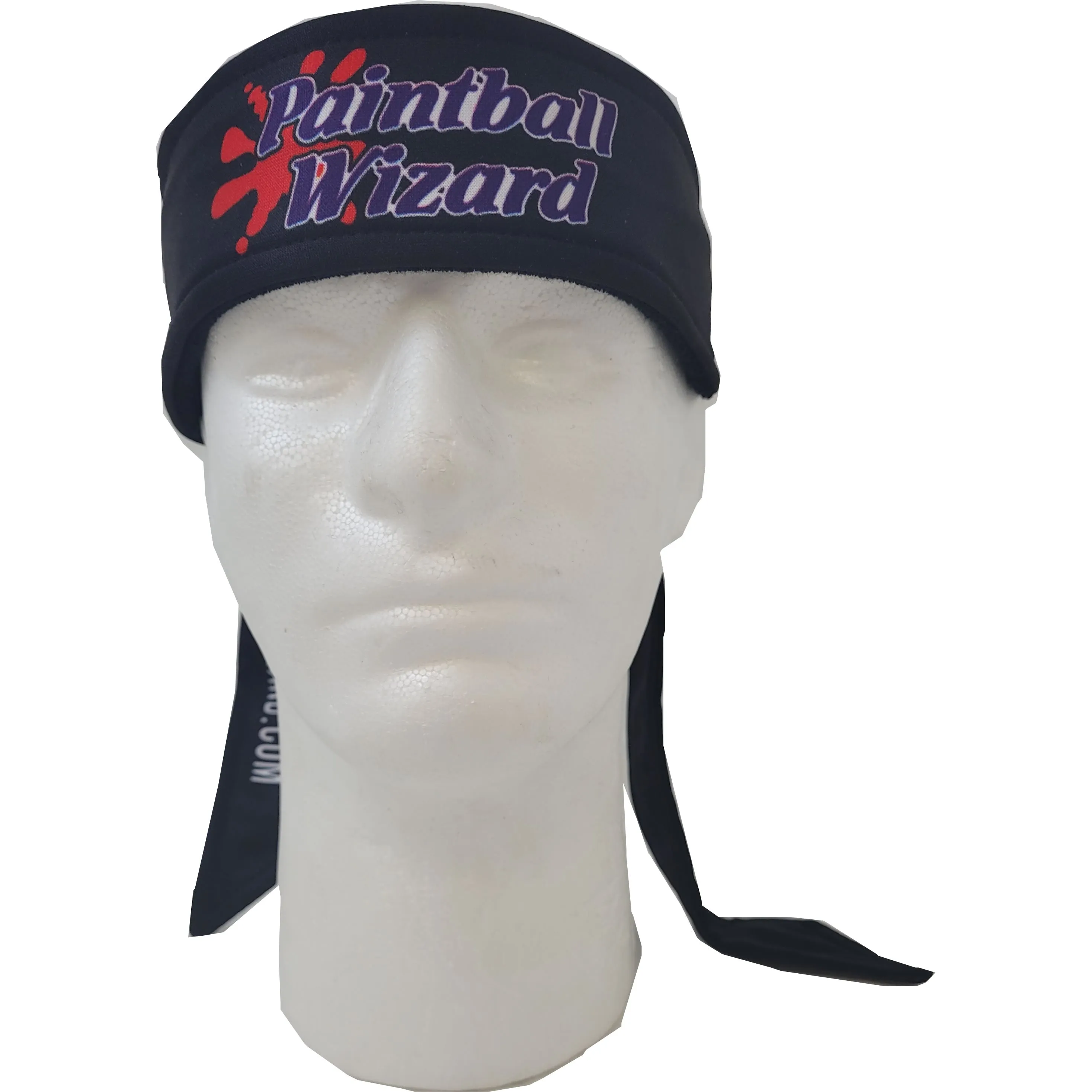Paintball Wizard Headband - Black W/ Logo