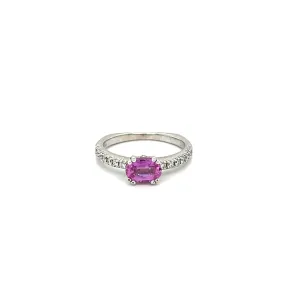 Pink Sapphire and Diamond Ring at Regard Jewelry in Austin, Texas