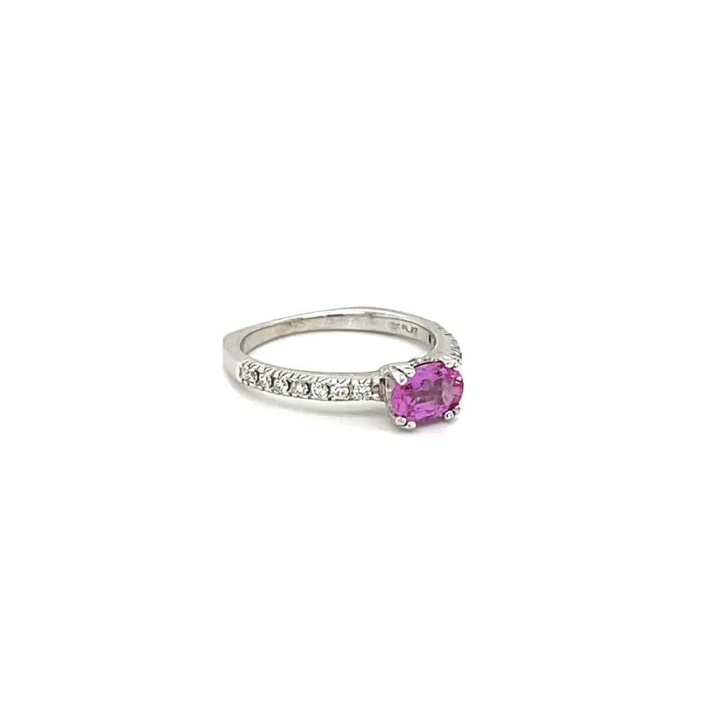 Pink Sapphire and Diamond Ring at Regard Jewelry in Austin, Texas
