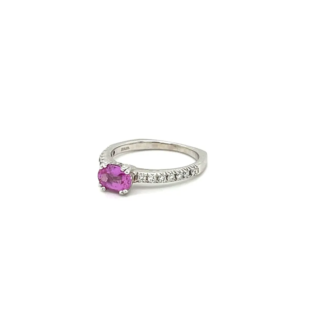 Pink Sapphire and Diamond Ring at Regard Jewelry in Austin, Texas