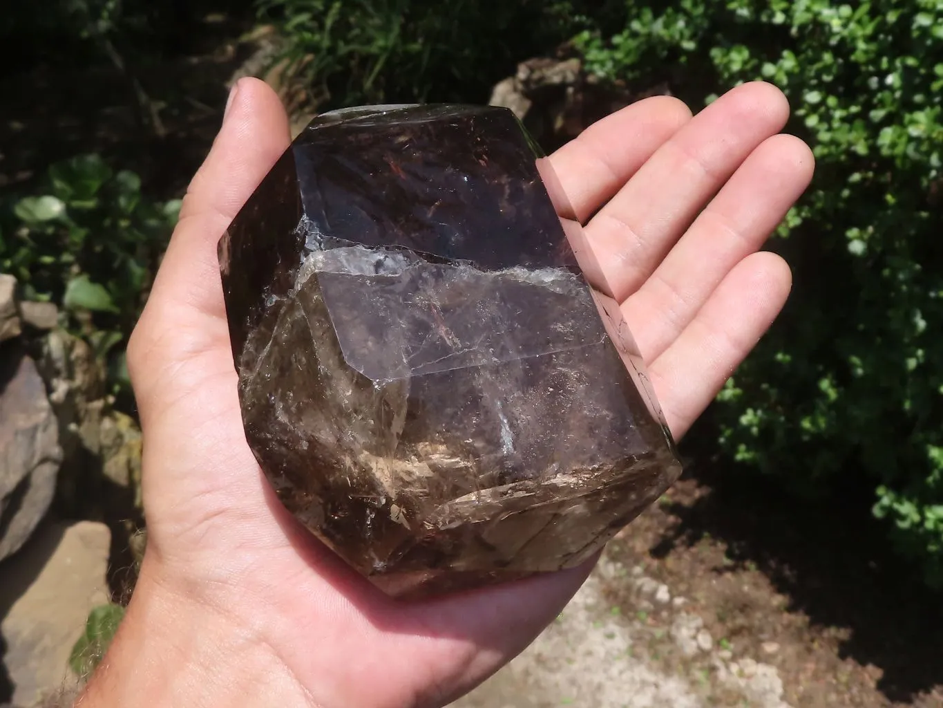Polished Rich Smokey Quartz Crystal Point x 1 From Madagascar