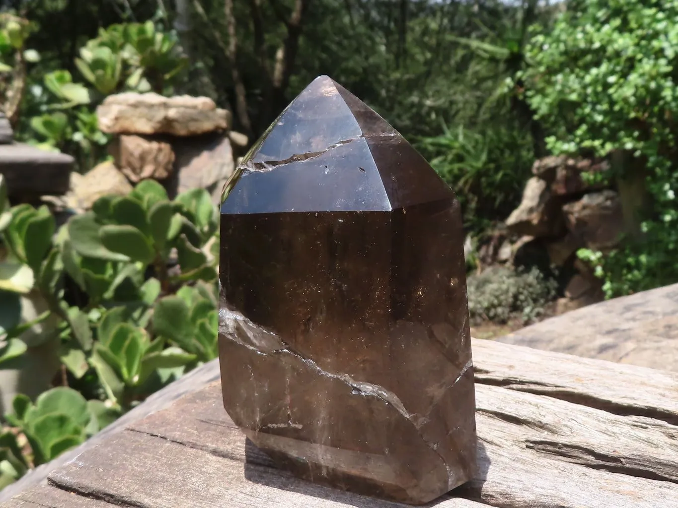 Polished Rich Smokey Quartz Crystal Point x 1 From Madagascar
