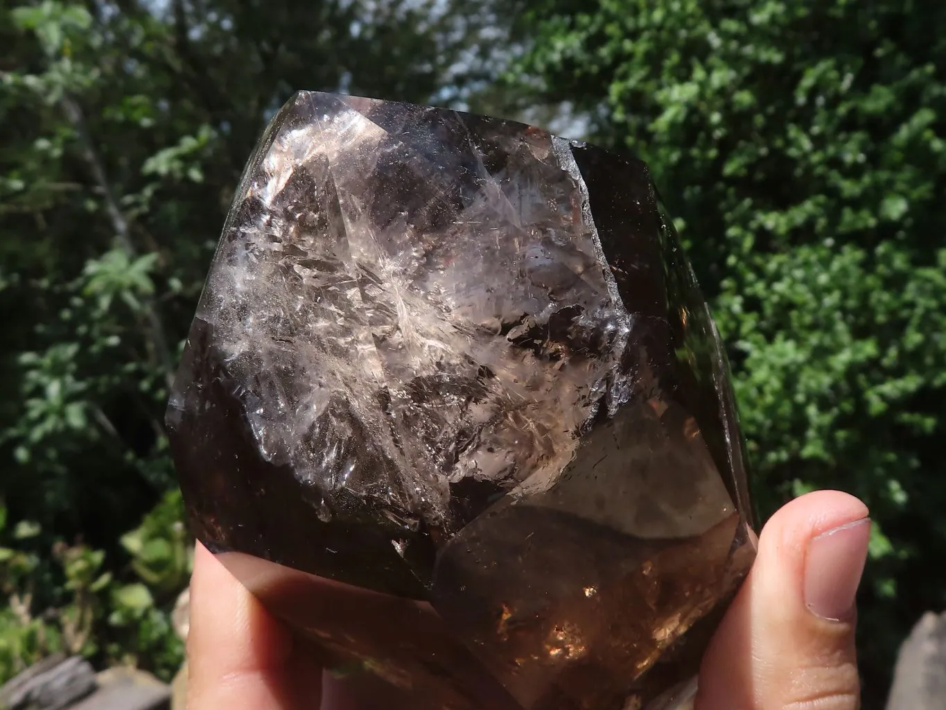 Polished Rich Smokey Quartz Crystal Point x 1 From Madagascar