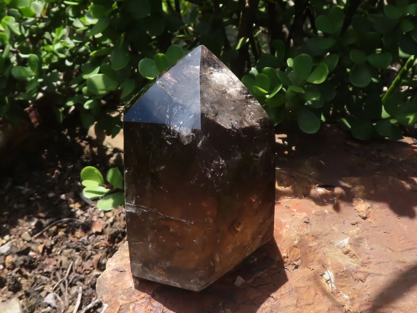 Polished Rich Smokey Quartz Crystal Point x 1 From Madagascar