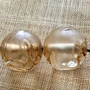 Quartz Carved Floral Beads